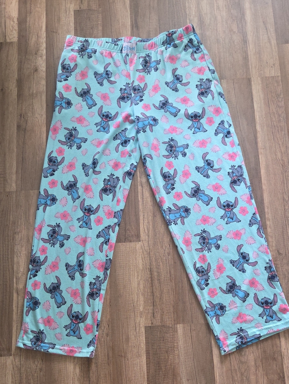 🥳Bundle 3 For $15🥳Disney Light Blue Stitch Floral  Pajama Bottoms
